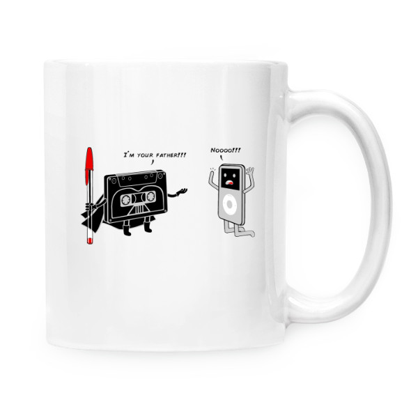 Hrnek malý bílý s potiskem Hrnek I´m Your Father