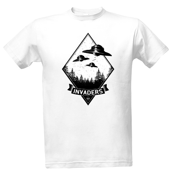 Tričko s potiskem Pánské triko Invaders UFO